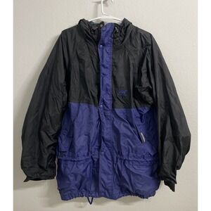 Helly Hansen Blue Outdoor Hooded Rain Jacket Size M Vented breathable
